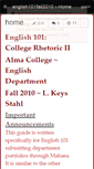 Mobile Screenshot of english101fall2010.wikispaces.com