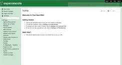 Desktop Screenshot of espacoescola.wikispaces.com