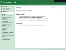 Tablet Screenshot of espacoescola.wikispaces.com