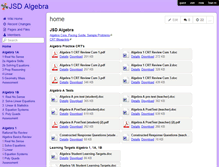 Tablet Screenshot of jsdalgebra.wikispaces.com