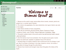 Tablet Screenshot of biomesgroup2.wikispaces.com