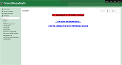 Desktop Screenshot of grandmesamath.wikispaces.com