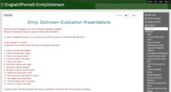 Desktop Screenshot of english3period2-emilydickinson.wikispaces.com