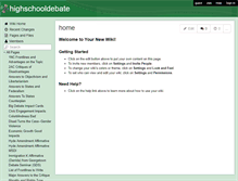 Tablet Screenshot of highschooldebate.wikispaces.com