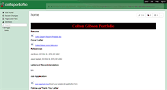 Desktop Screenshot of coltsportoflio.wikispaces.com