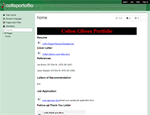 Tablet Screenshot of coltsportoflio.wikispaces.com