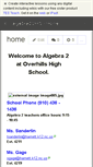 Mobile Screenshot of algebra2ohs.wikispaces.com