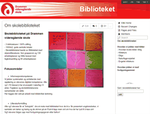 Tablet Screenshot of drammenvgs-skolebiblioteket.wikispaces.com