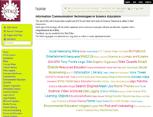 Tablet Screenshot of ict-in-science-education.wikispaces.com