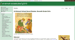 Desktop Screenshot of al-rahmah-socialstudies7g2010.wikispaces.com