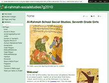 Tablet Screenshot of al-rahmah-socialstudies7g2010.wikispaces.com