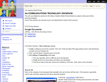 Tablet Screenshot of comm-tech.wikispaces.com