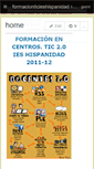 Mobile Screenshot of formacionticieshispanidad.wikispaces.com
