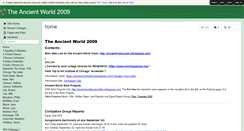 Desktop Screenshot of ancientworld2009.wikispaces.com
