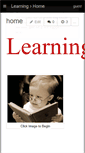 Mobile Screenshot of learninggroup2011.wikispaces.com