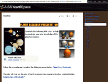 Tablet Screenshot of aissyear6space.wikispaces.com