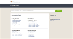 Desktop Screenshot of help.wikispaces.com