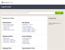 Tablet Screenshot of help.wikispaces.com