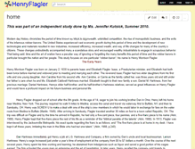 Tablet Screenshot of henryflagler.wikispaces.com