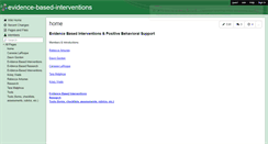 Desktop Screenshot of evidence-based-interventions.wikispaces.com