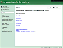 Tablet Screenshot of evidence-based-interventions.wikispaces.com