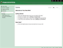 Tablet Screenshot of maeconomics.wikispaces.com