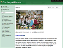 Tablet Screenshot of friedberg-wikispace.wikispaces.com