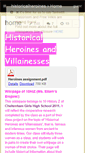 Mobile Screenshot of historicalheroines.wikispaces.com