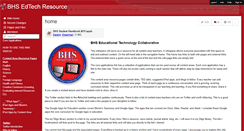 Desktop Screenshot of bhsedtechresource.wikispaces.com