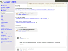 Tablet Screenshot of hansen12345.wikispaces.com