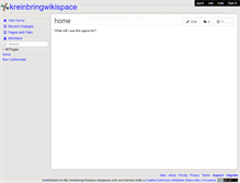 Tablet Screenshot of kreinbringwikispace.wikispaces.com