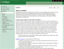 Tablet Screenshot of ffrdc.wikispaces.com