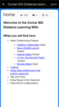 Mobile Screenshot of comal-isd-distance-learning.wikispaces.com