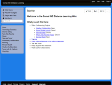 Tablet Screenshot of comal-isd-distance-learning.wikispaces.com