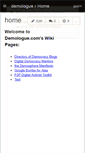 Mobile Screenshot of demologue.wikispaces.com
