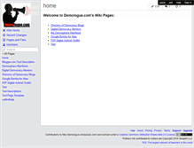 Tablet Screenshot of demologue.wikispaces.com