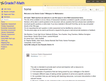 Tablet Screenshot of grade7-math.wikispaces.com