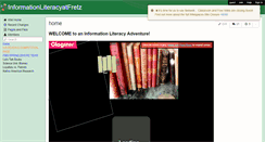 Desktop Screenshot of informationliteracyatfretz.wikispaces.com