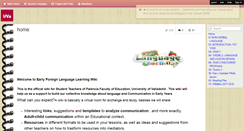 Desktop Screenshot of earlyforeignllearning.wikispaces.com