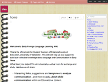 Tablet Screenshot of earlyforeignllearning.wikispaces.com