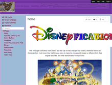 Tablet Screenshot of disneyfication.wikispaces.com