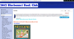 Desktop Screenshot of 2012-bluebonnet-book-club.wikispaces.com