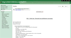 Desktop Screenshot of degrootstemiddeleeuwer3a2011.wikispaces.com