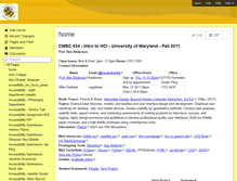 Tablet Screenshot of cmsc434-f11.wikispaces.com