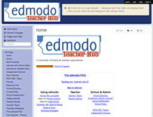 Tablet Screenshot of edmodoteacherhub.wikispaces.com