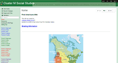 Desktop Screenshot of clustermsocialstudies.wikispaces.com