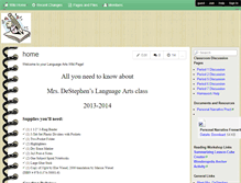 Tablet Screenshot of dmsdestephen.wikispaces.com