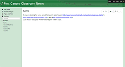 Desktop Screenshot of canersclassroom.wikispaces.com