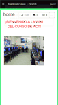 Mobile Screenshot of elwikideclase.wikispaces.com