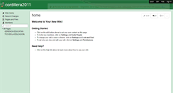 Desktop Screenshot of cordillera2011.wikispaces.com